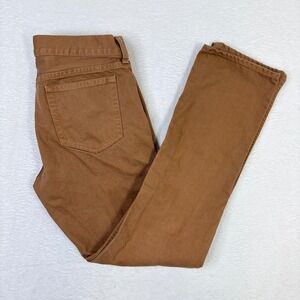 J Crew 484 Tan Cotton Straight Leg Mens Casual Pants 33x32 Measures 34x30